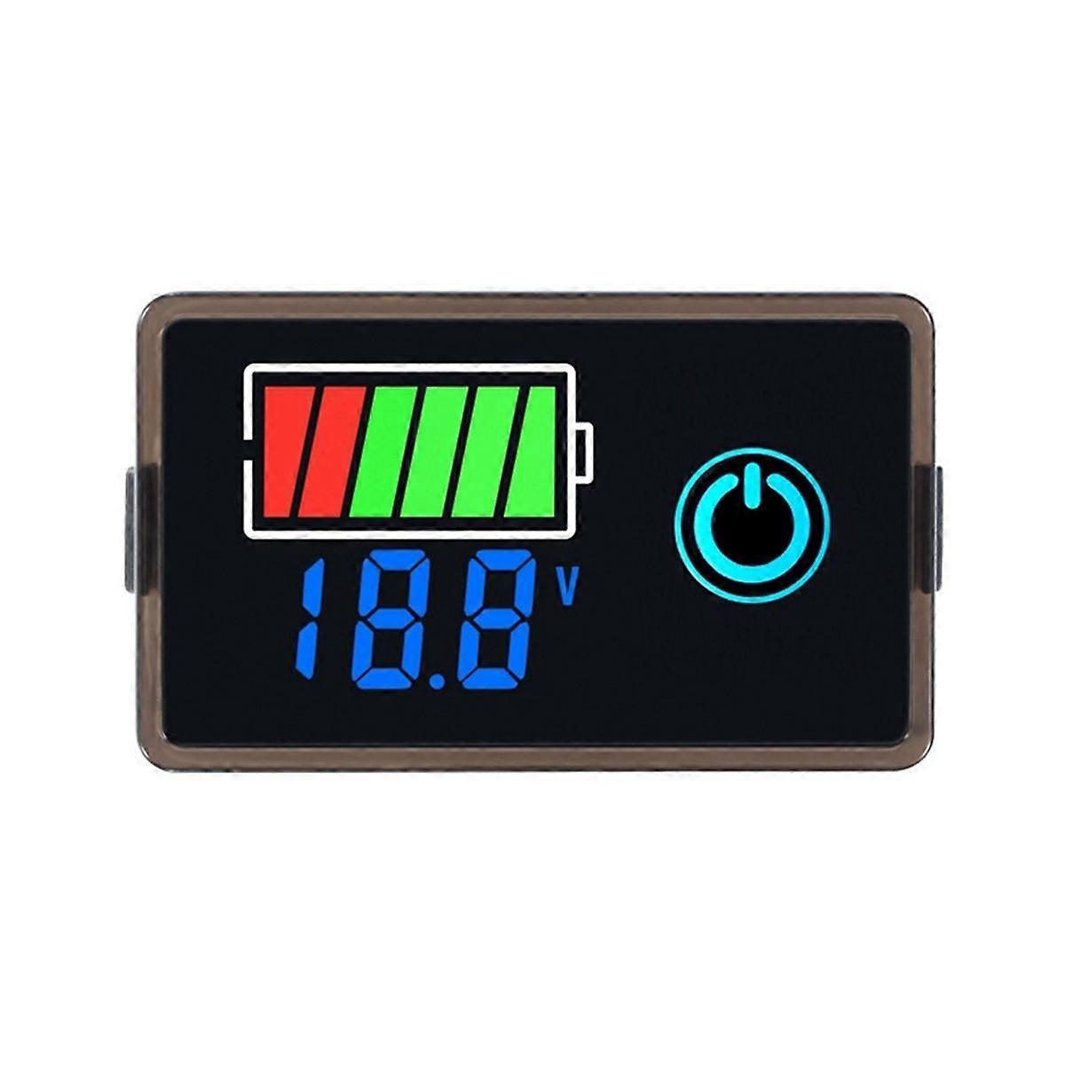 DC 8-100V Digital Voltage Power Indicator for Lead-Acid Lithium Battery 12V/24V/36V/48V Two-Wire An