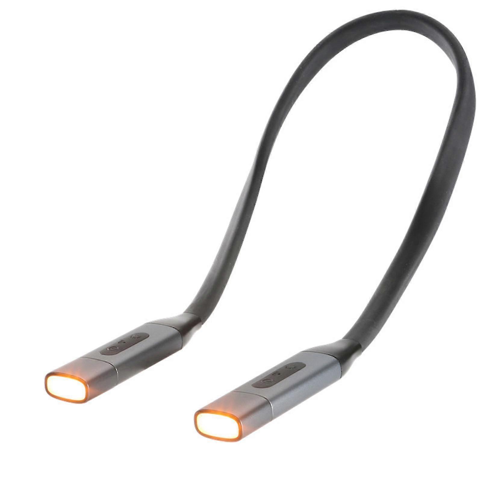 Neck Reading Light, Usb Rechargeable Neck Reading Lamp For Reading In Bed, 3 Flexible Brightness Levels, Soft Arms, Reading Lights For Books In Bed (b