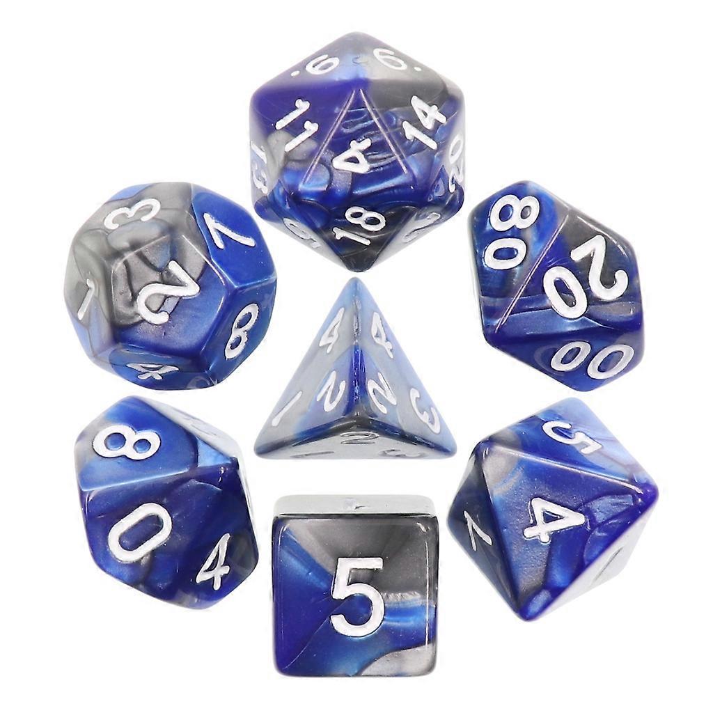 7Pcs/pack Acrylic D4 D6 D8 D10 D12 D20 Game Props Educational Toy Digital Dices