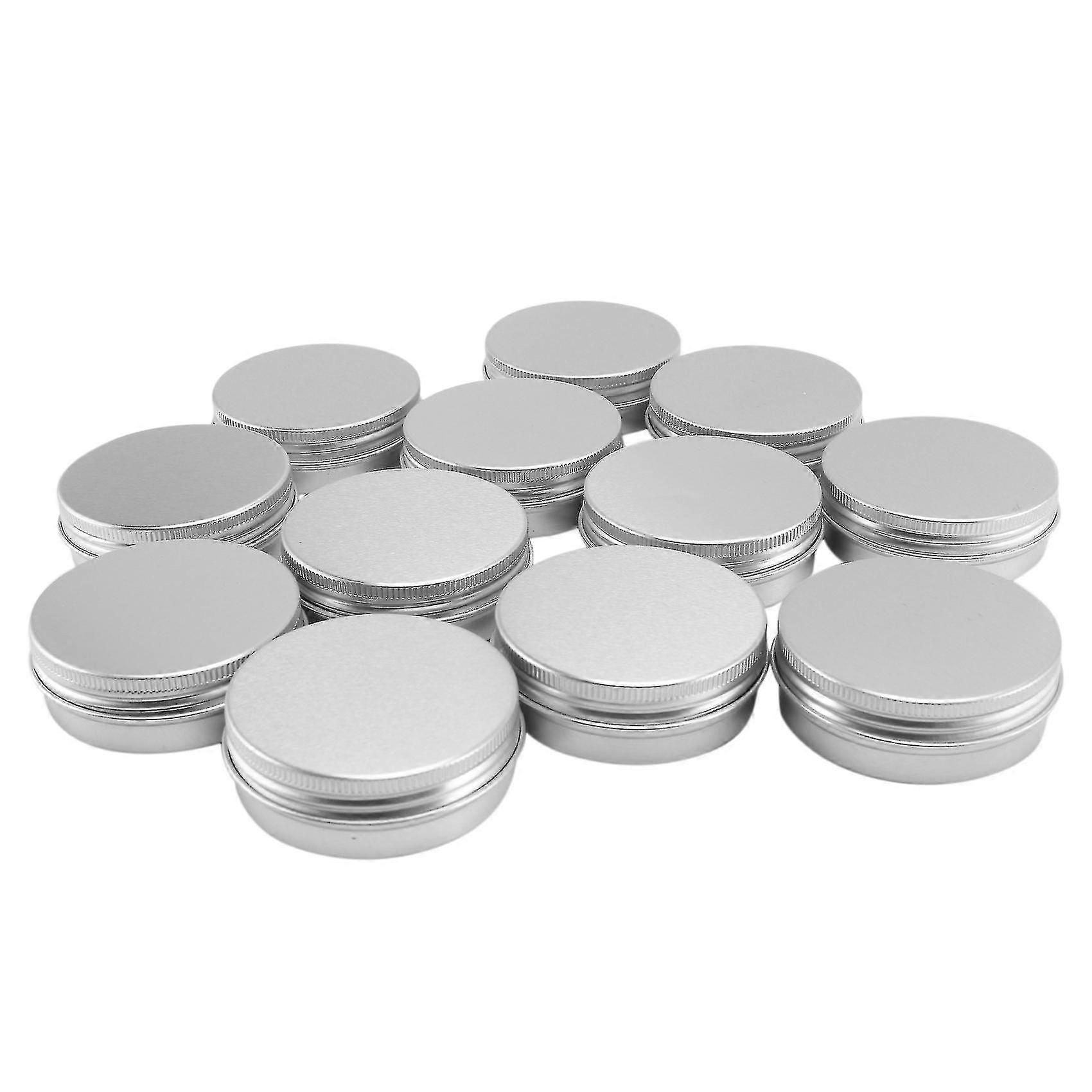 Srbtv-12 X 50ml Aluminium Make Up Pots 50ml Capacity Empty Small Cosmetic/candle/spice Pots Tins Jars