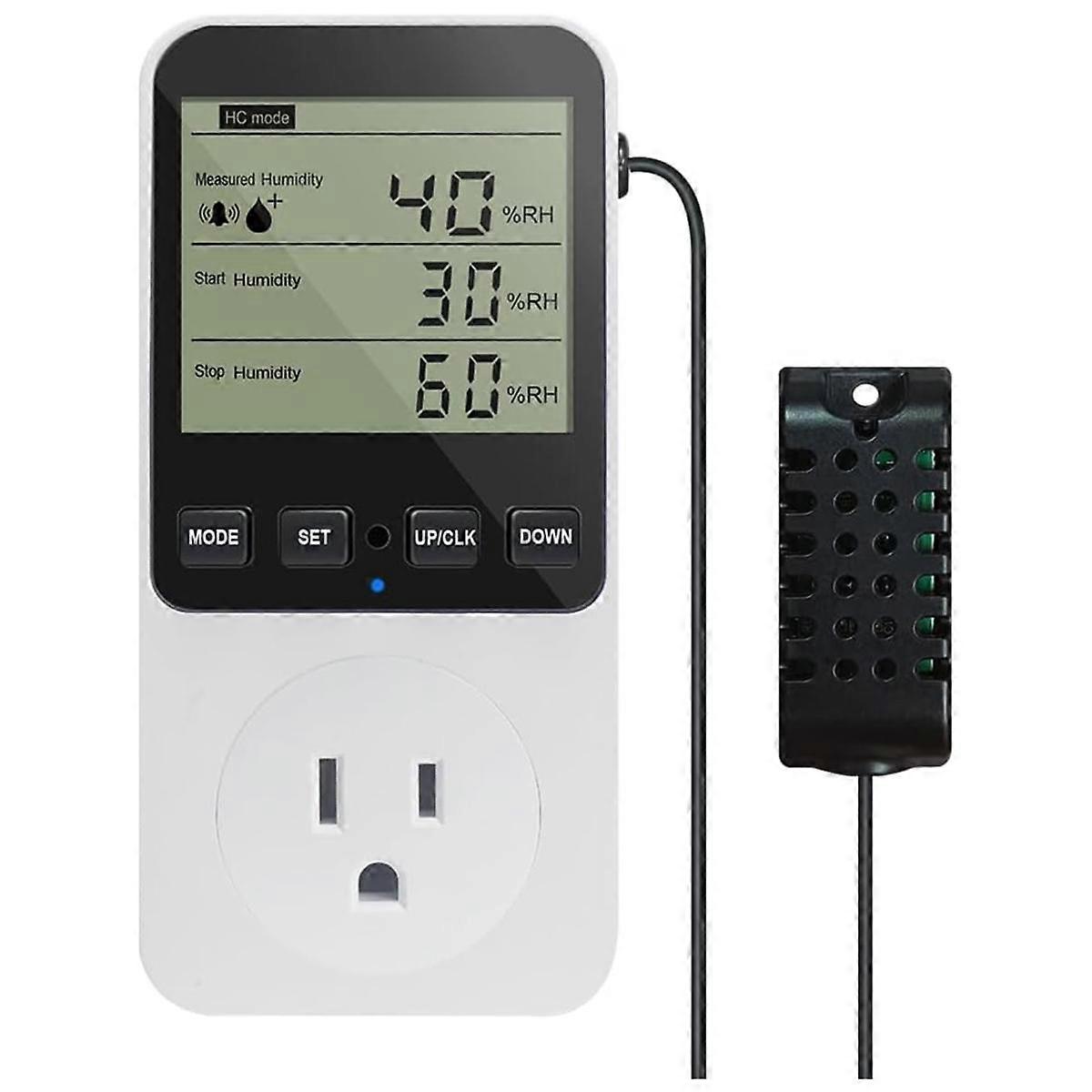 Humidity Controller Outlet 16A Direct Output Hygrometer Humidity Control Switch Humidity Sensor 20-