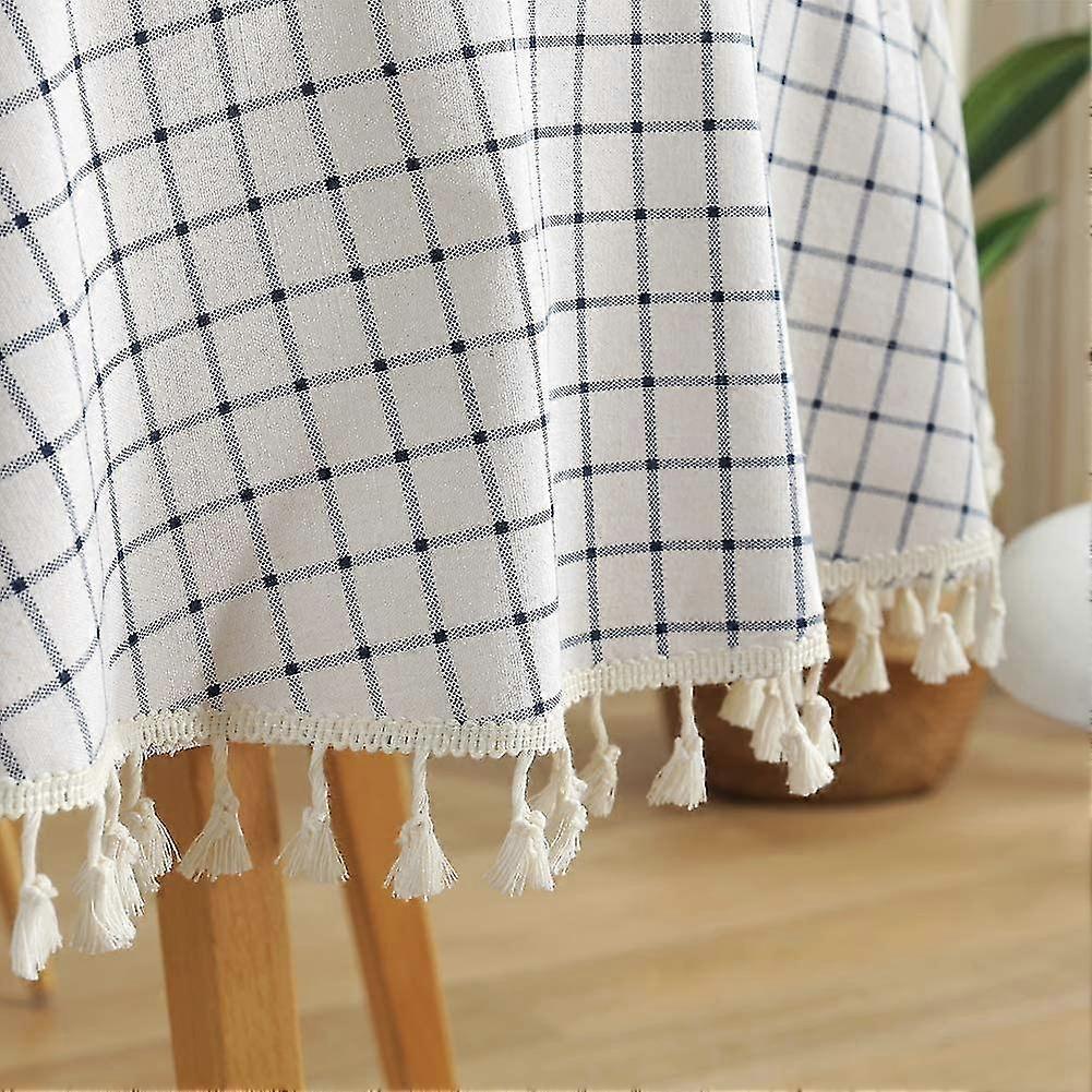 Round Tablecloths Round Tablecloth Rectangular Tassels,120 Cm
