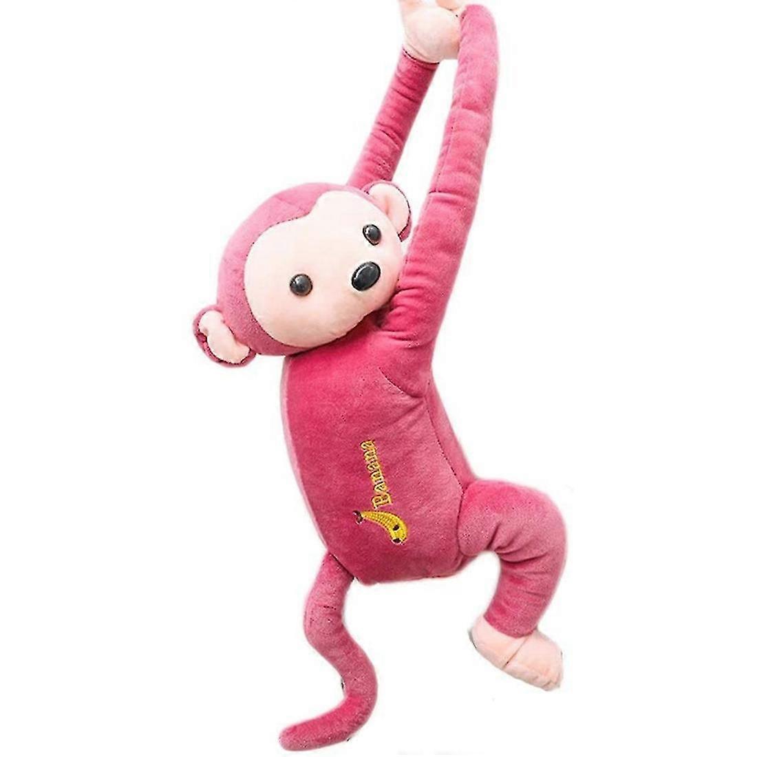 Monkey Tissue Box Creative Hanging Plush Monkey Tissue Storage Box Suitable For Car Bathroom Bedroo