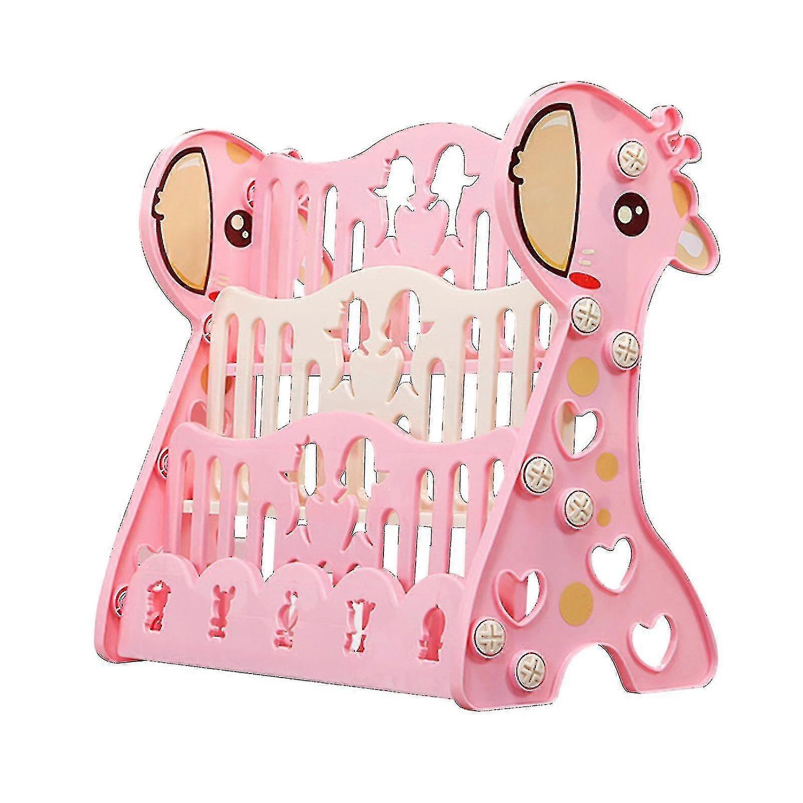 Children's Cute Bookshelf With Toy Storage Shelf Animals Kid Bookshelves Bookshelf