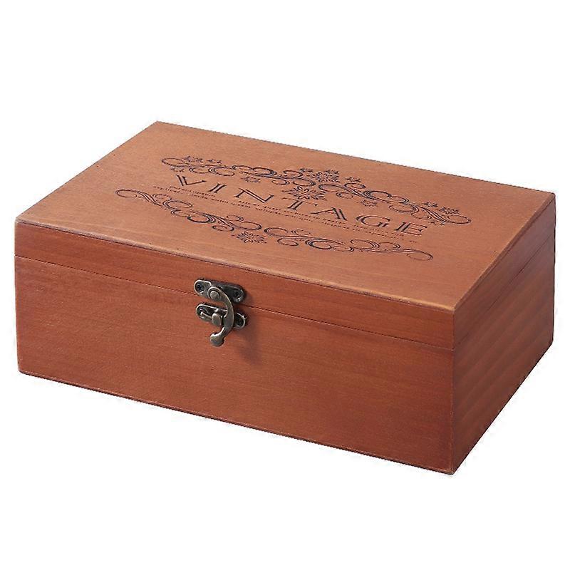 Wooden Box With Lid  Storage
