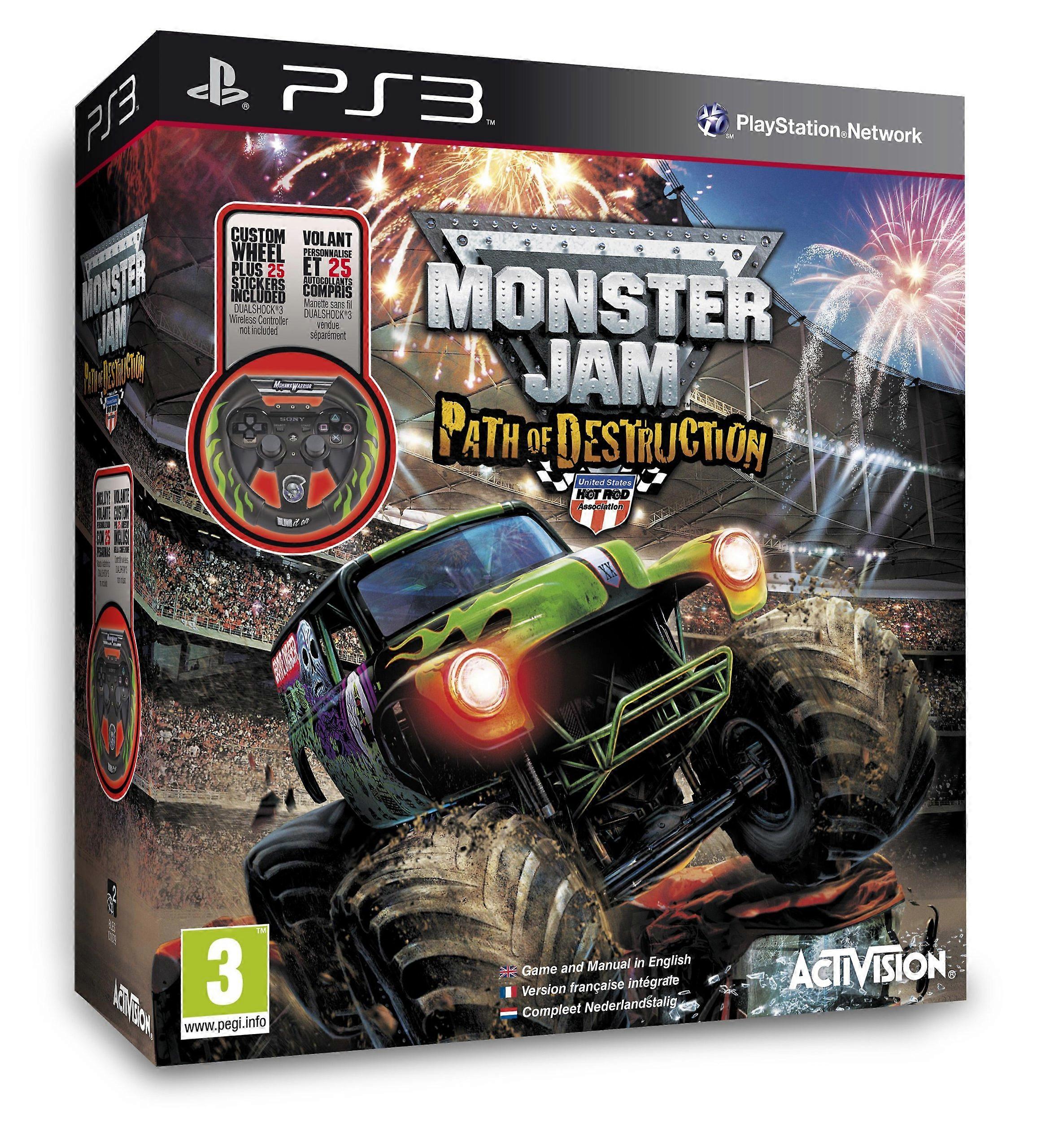 Monster Jam Path of Destruction - Bundle (PS3) - New & Sealed