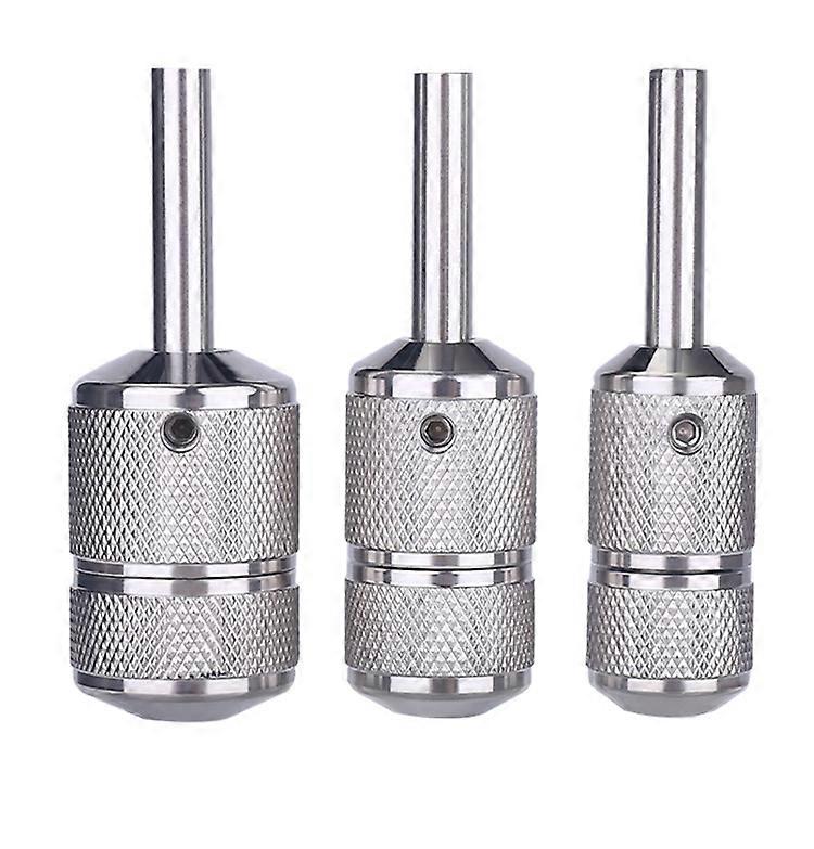 Stainless steel self-locking tattoo handle silver 30mm