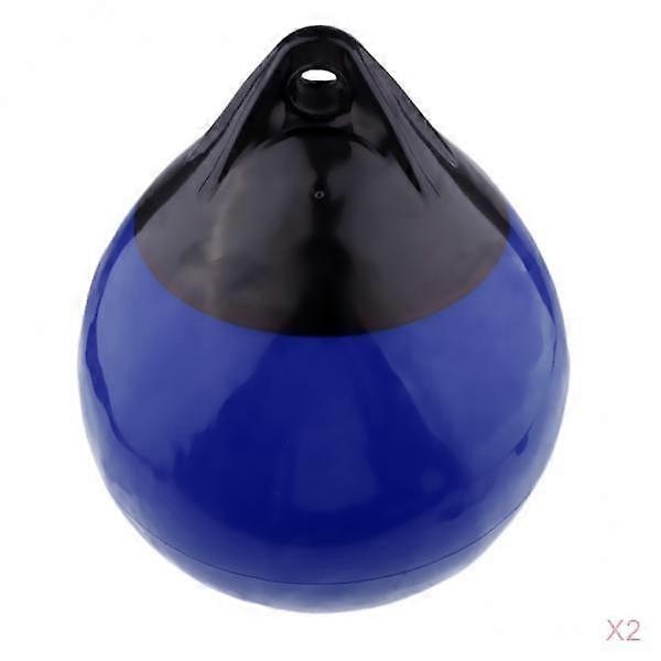 2x Inflatable Boat Fender Buoy Marine Mooring Bumper Buffer Marker Buoy Blue