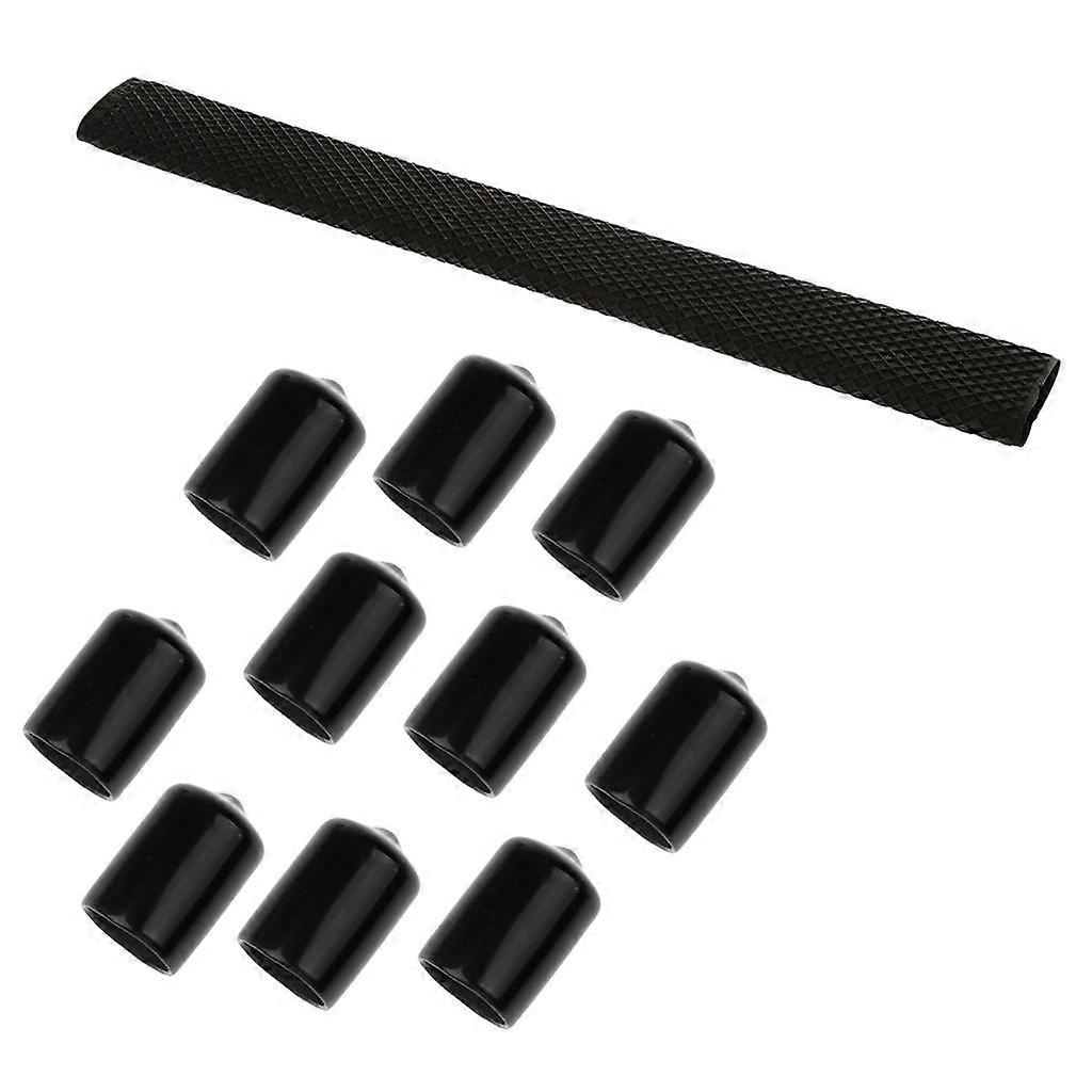 Rutschfeste Pool-Queue-Griffhülle + 10 Pool-Queue-Spitzen-Gummischutz