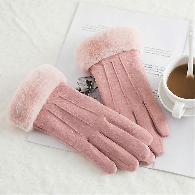 Thermal Winter Gloves for Women Wool Knit Gloves with fleece lining insulated Liner Keep Hand Warm Gift