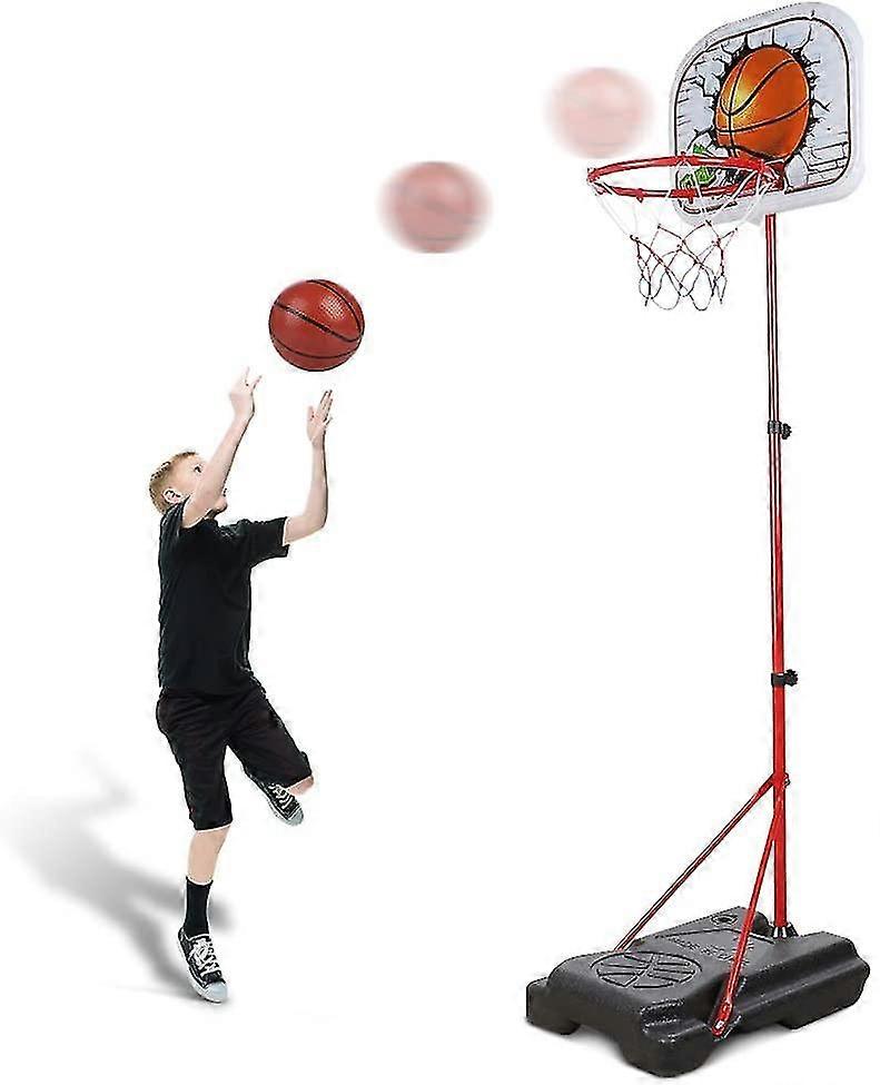 Kids Basketball Stand Adjustable 170cm Basketball Back Board Stand Hoop Set