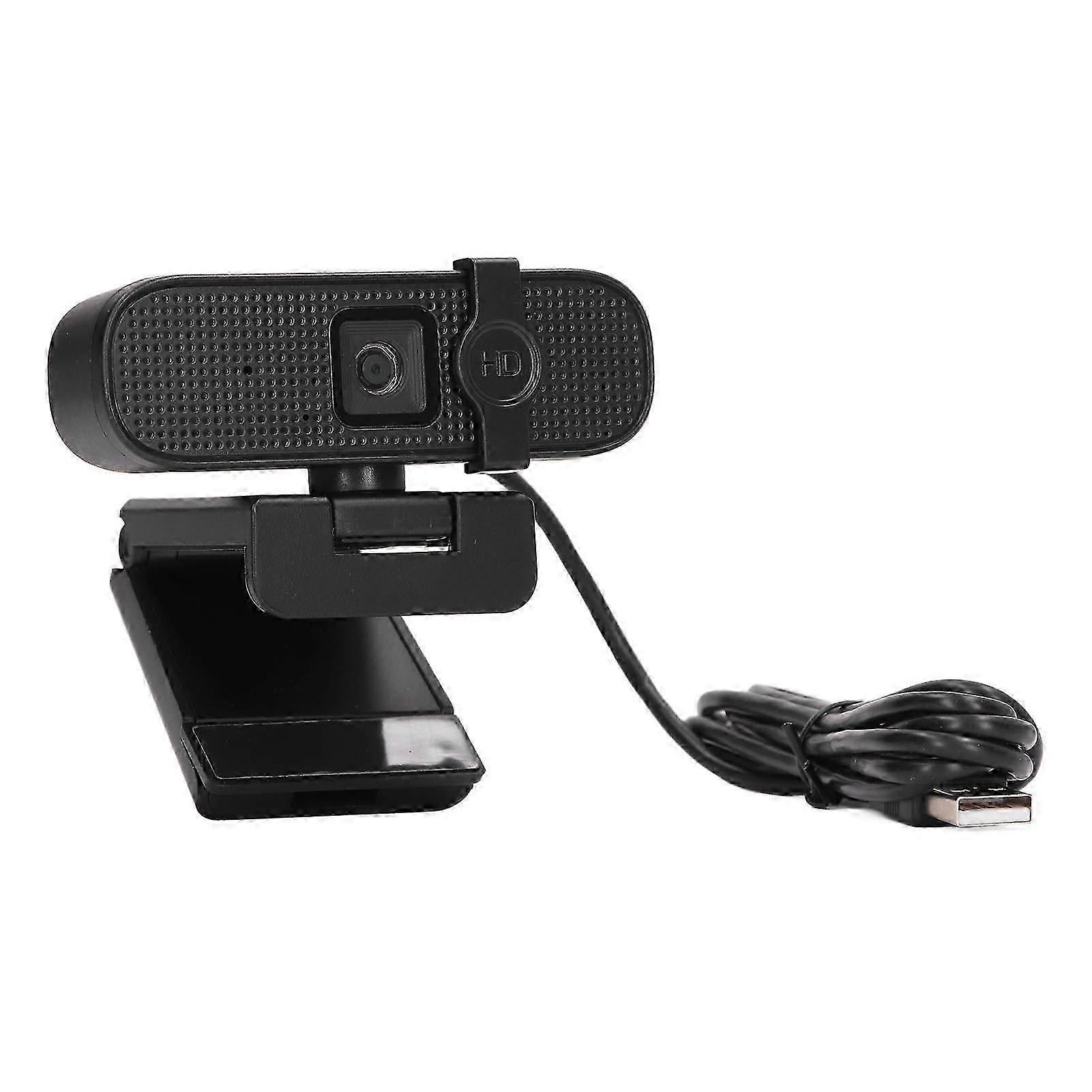 2K UHD PC Webcam with Microphone Wide Angle USB Plug and Play Noise Cancellation Auto Focus