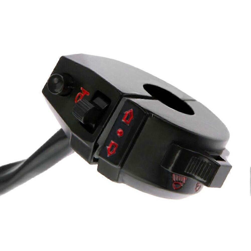 High Quality Handlebar Control Horn Switch Part 12V DC 6-pin 7/8\" Black High Quality For 12v DC Electrical System