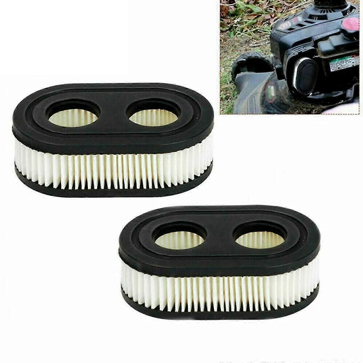 4 Pack Lawn Mower Air Filter, Garden Mower Air Filters Fit Lawn Mower Engine, Air Filter for Engines Can Replace Old Briggs Stratton Mower Filter