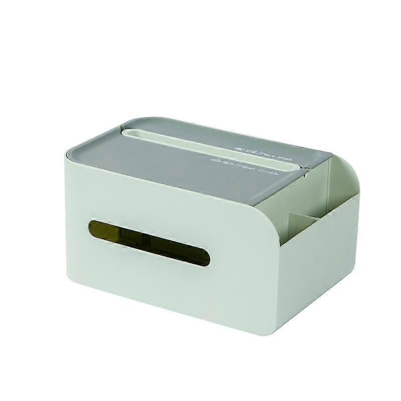Green Restaurant paper napkin box Multi-function remote control pick up square cardboard kitchen plastic paper napkins