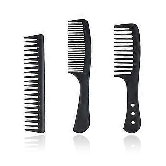 3 Pcs Wide Tooth Detangling Hair Comb Set, Comb Anti Static for Curly Straight Long Hair