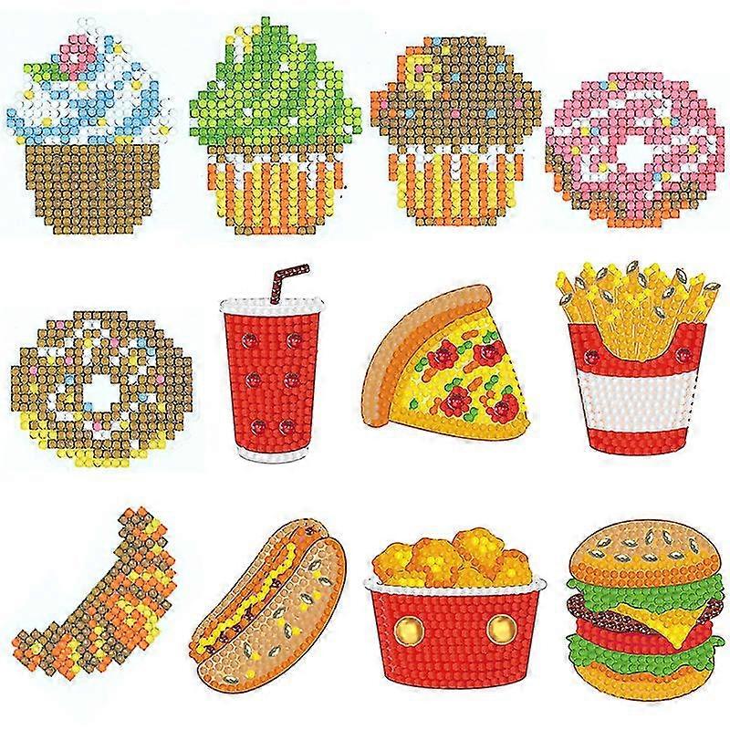 Burger Series Diamond Sticker Set (style 4)