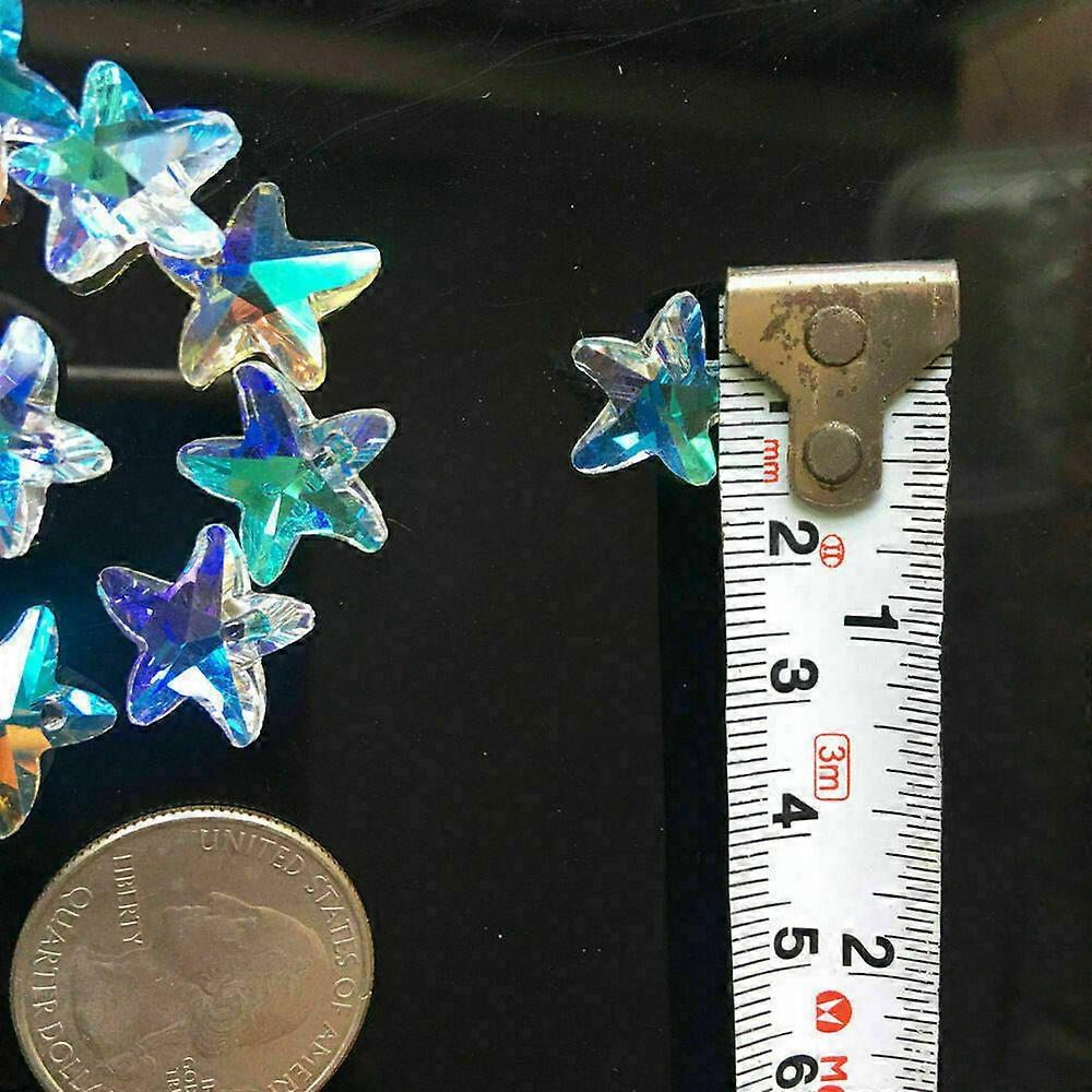 30PC AB Aurora Feng Shui à facettes prisme étoile cristal pendentif Suncatcher Decor