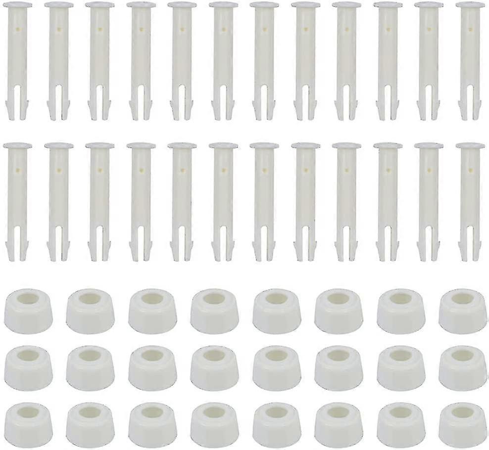 24-pack poolspikar 6cm med keps pooltillbehör