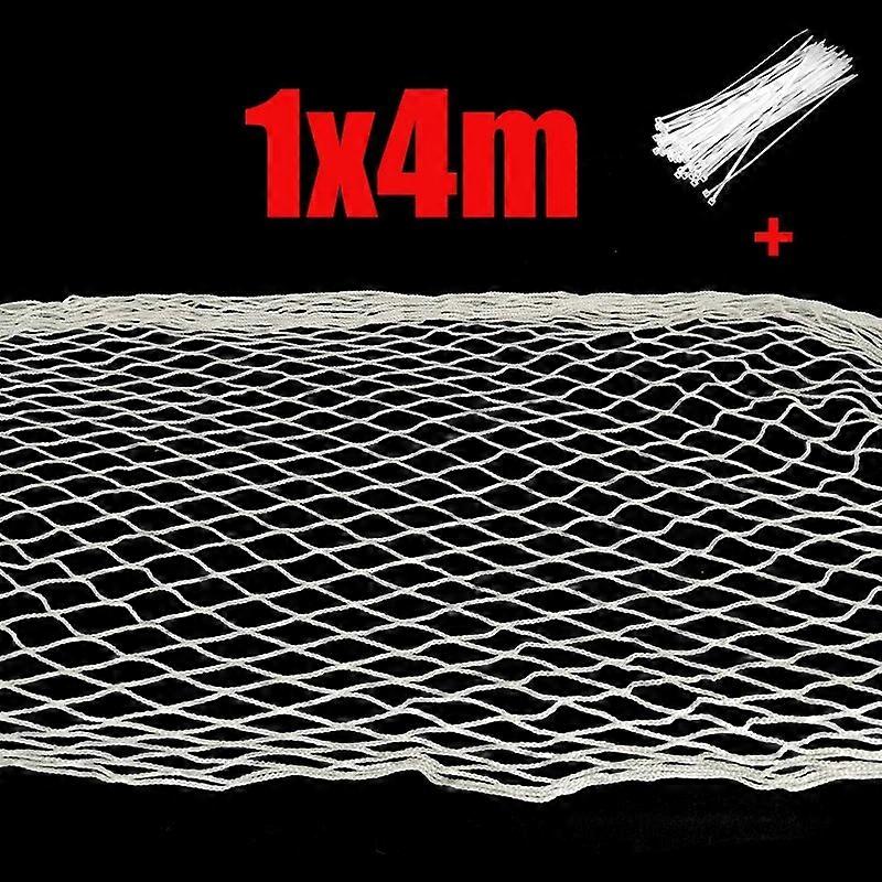 Custom White Knotless Net Cat Fall Protection Safety Netting Nylon Net 3cm Hole Outdoor Playground Anti Bird Garden Crops Fence
