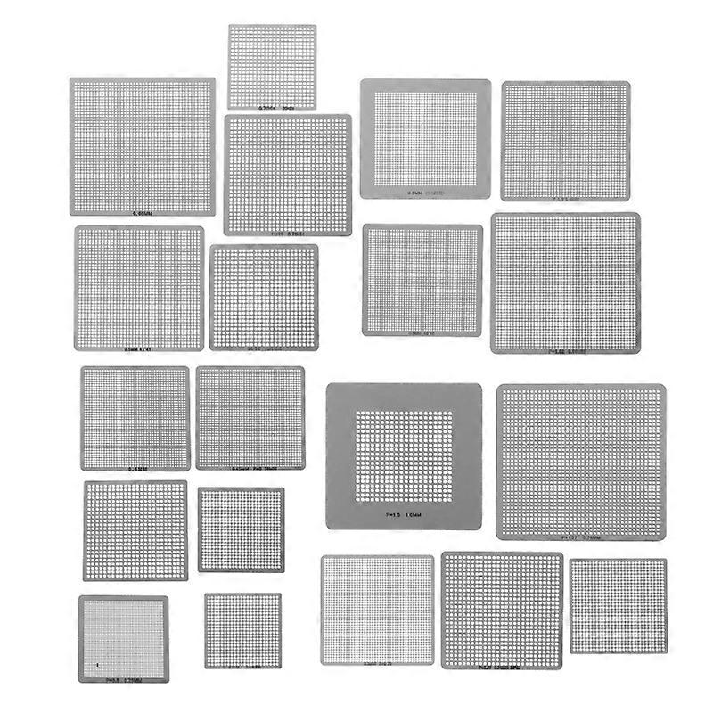 27Pcs BGA Stencils Universal Direct Heated Stencils For SMT SMD Chip Rpair