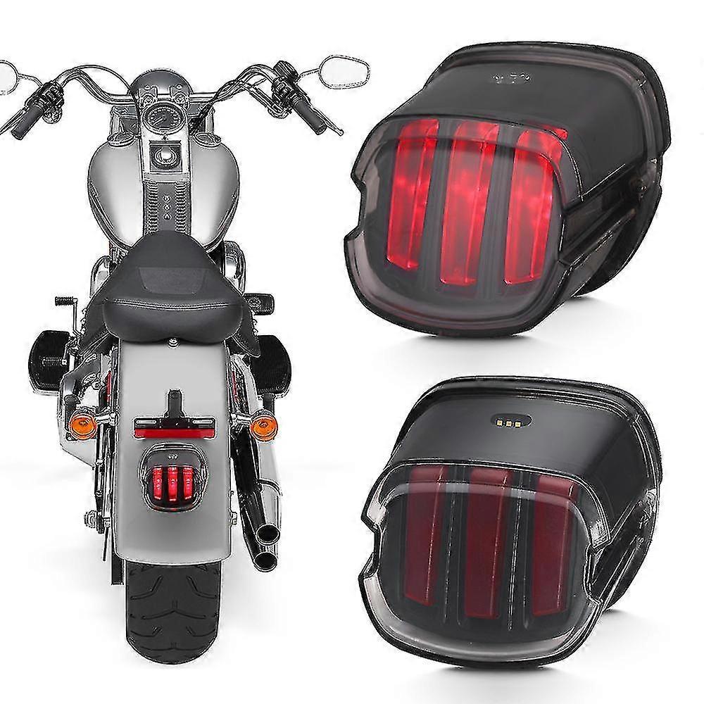 Black/clear Harley Led Taillight Motorcycle Rear Brake Lights Compatible Harley Davidson Dyna Softail Road Glide Motorcycle Accessory