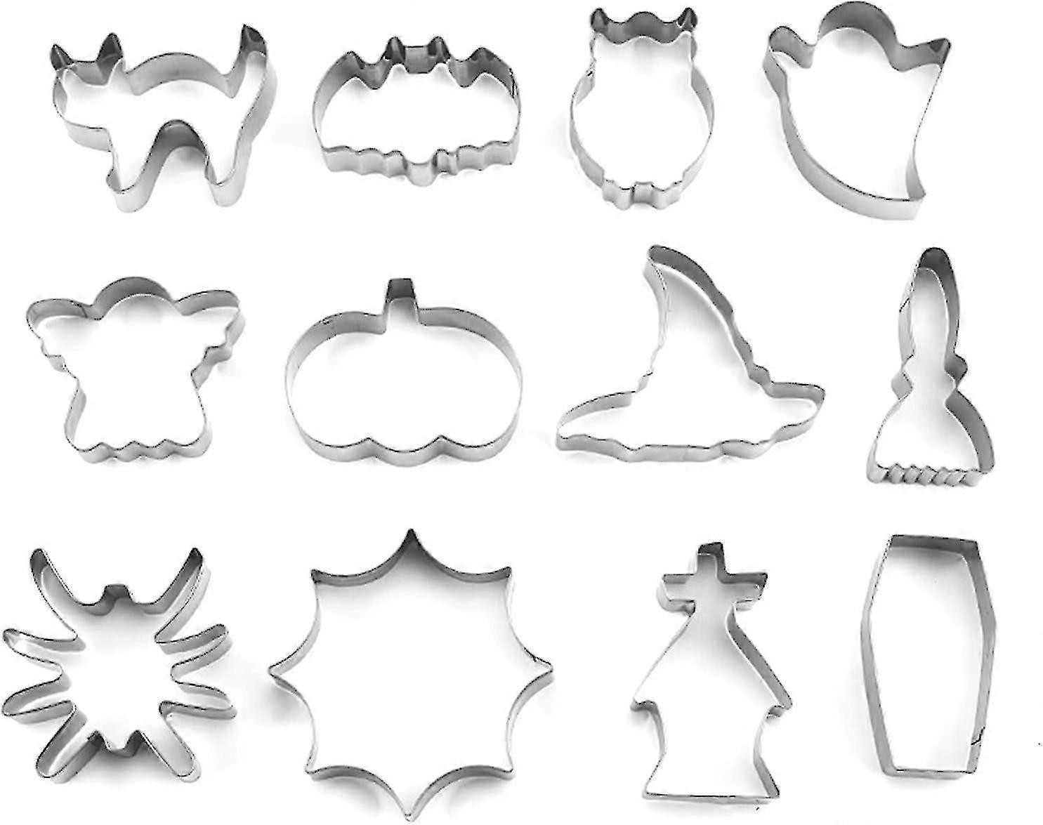 Halloween Theme Cookie Cutters - rustfritt stål Baking Gadget