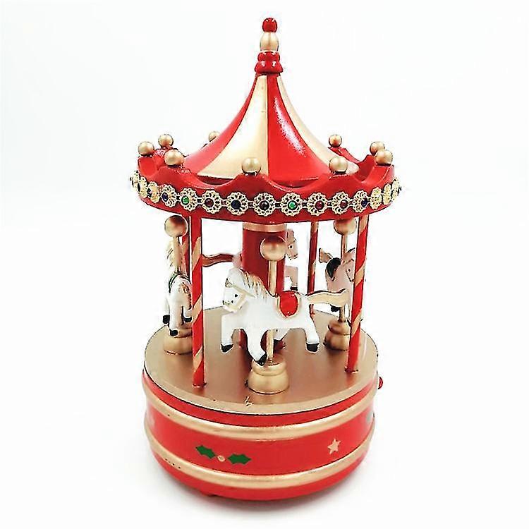 Mini Carousel Clockwork Music Box Carousel Music Box Gift