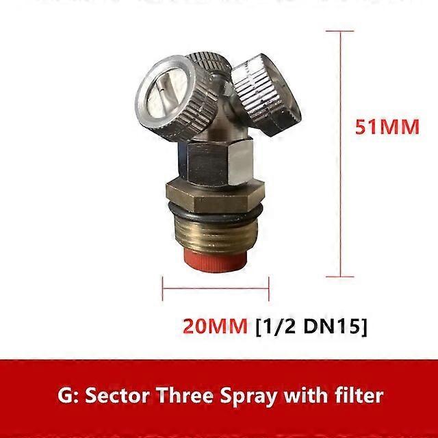 1/2" Brass Atomizing Spray Fitting Nebulizer Connector Misting Nozzle With Filter Garden Irrigation Mounting Water Sprinkler