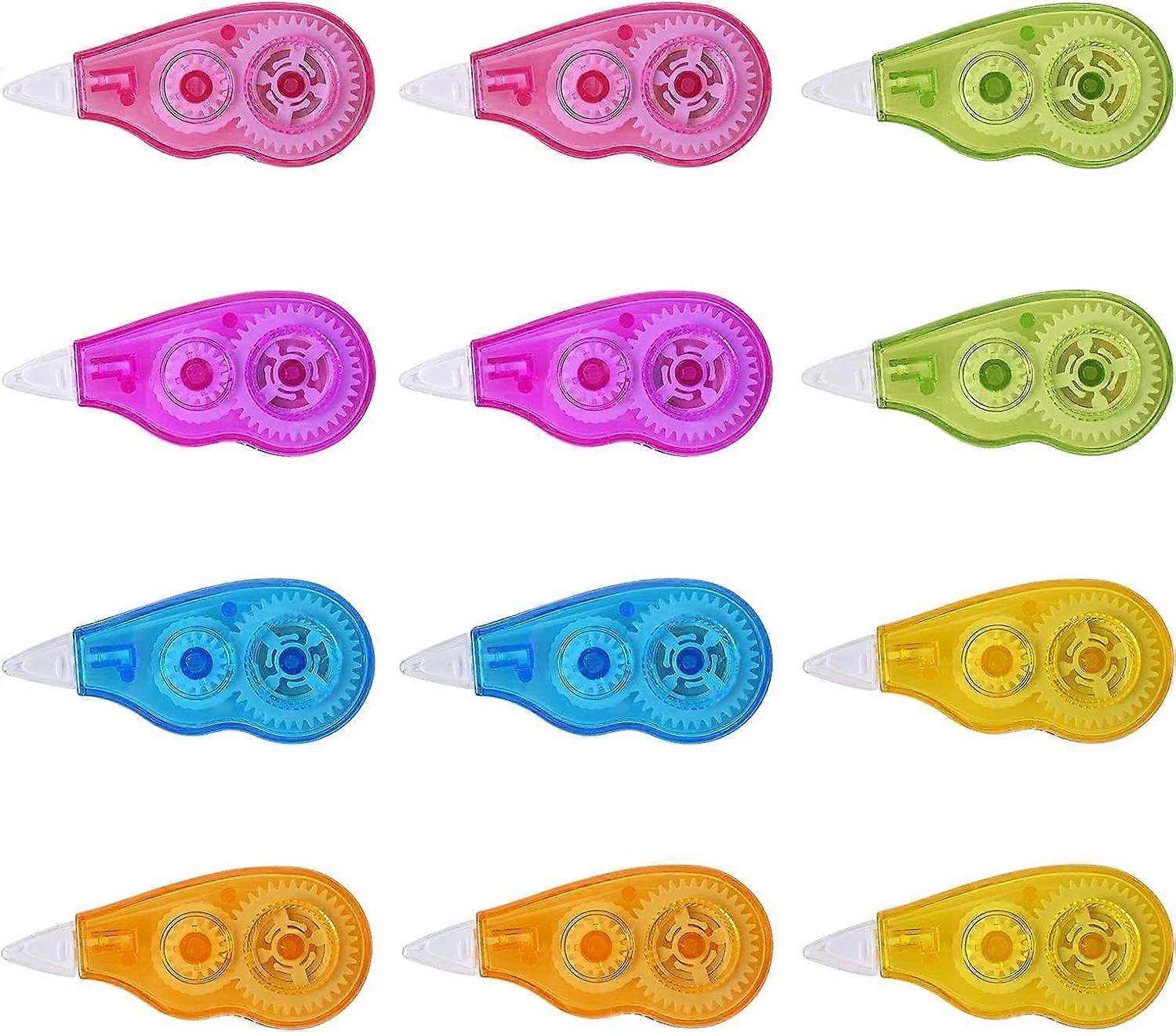 24 stks correctie Mini Pocket Mouse correctietapes, 4m x 5 mm correctierollen, correctietape, muiscorrector, correctieroller voor school en uit