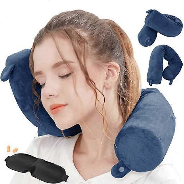 Twist Memory Foam Travel Pillows for Neck Soft Travel Pillows Massage Sleeping Neck Travel Pillows Cervical for Car Office Sleeping Aid