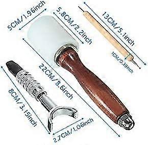 25pcs / Set Metall Siegel Stampfen Stanzgriff Lederwaren Arbeit