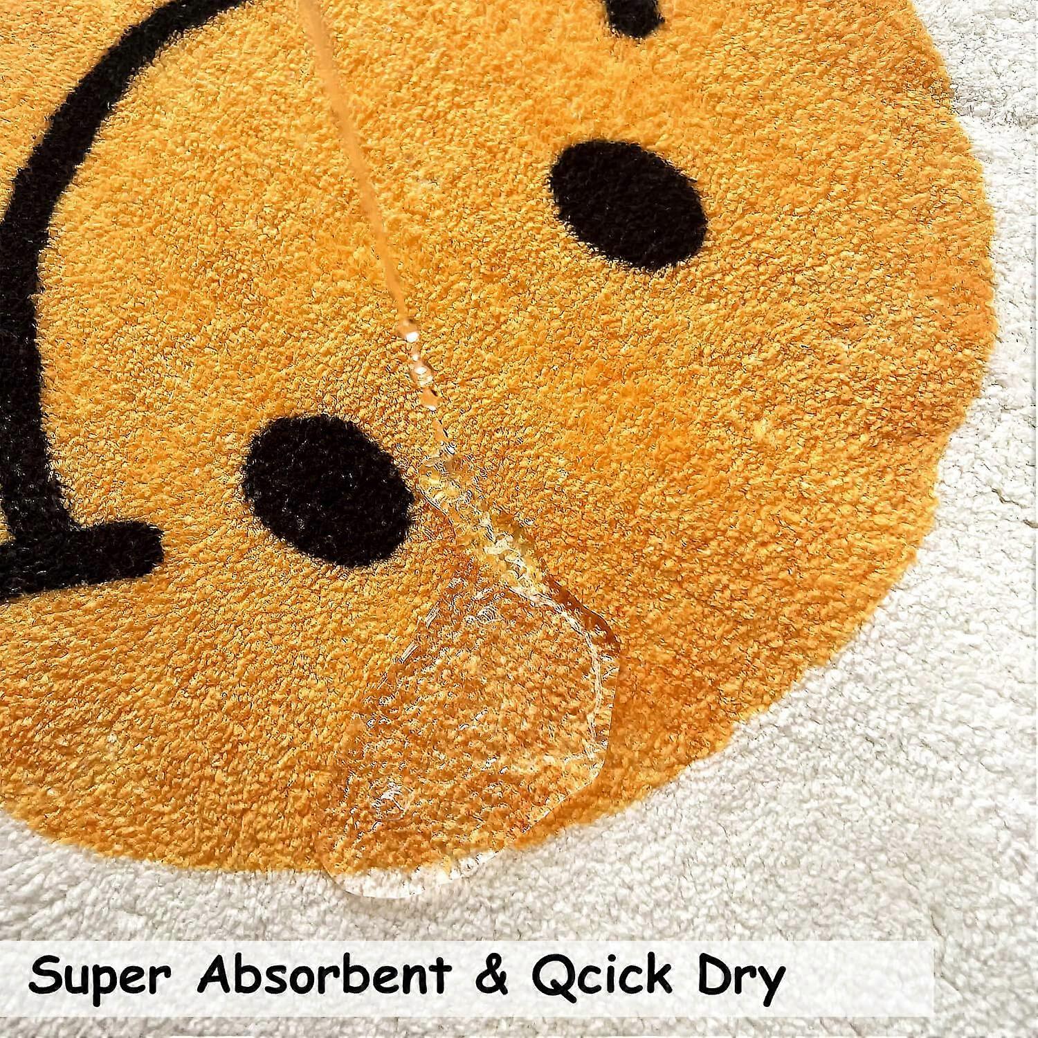 Antislipmatten Nordic Rug smiley bloem tapijt Slaapkamer nachtkastje tapijt harige deurmat antislip bad mat woonkamer stoel matten home decor tapis Badmat(Door Mat S2,S diameter 60cm