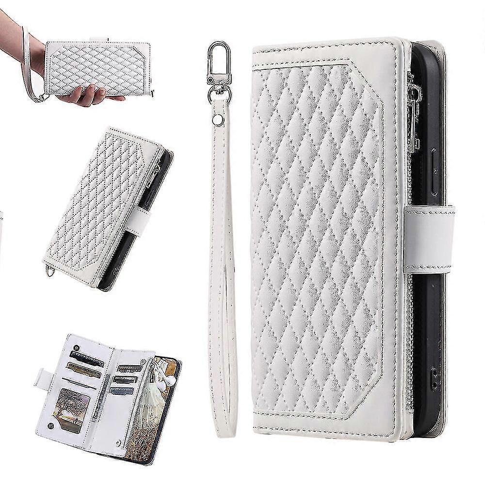 Compatible With Samsung Galaxy S20 Fe 5g/4g Zipper Cover With Wrist Strap Wallet Case Hand Strap Zipper Magnetic