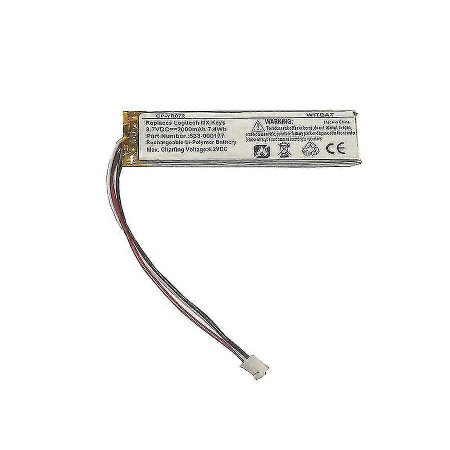 compatible with Logitech K800 Wireless Keyboard Battery 533-000141