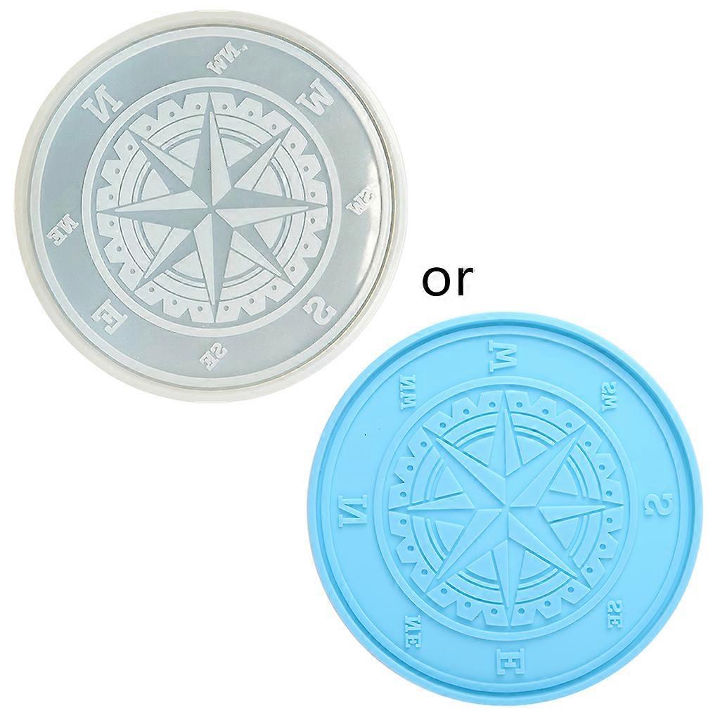 Epoxy Resin Compass Molds Casting Molds Teapot Mat for DIY Crafts Making