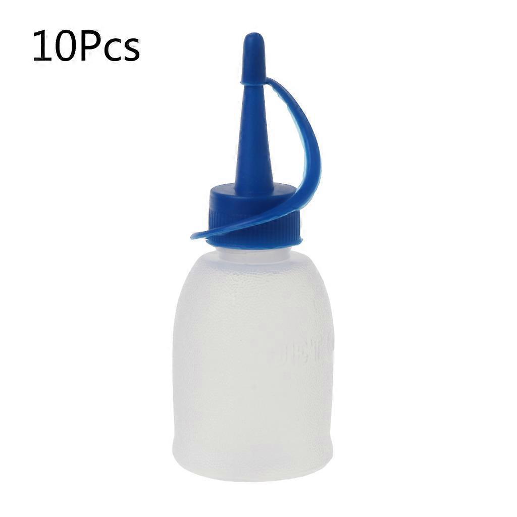 10 Pieces 30ml Mini Squeeze Bottle with Leak-Proof Top Caps Condiment Bottles