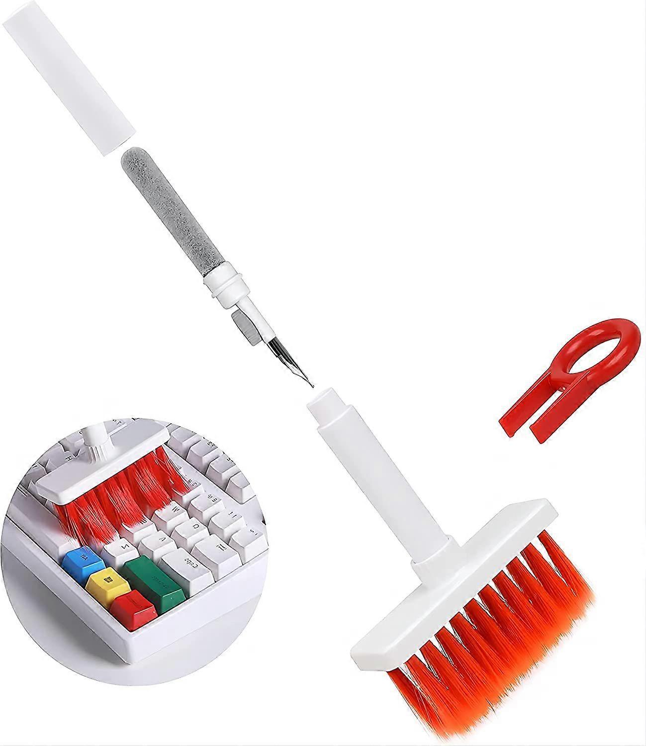 Keyboard Cleaner 5 in 1 Computer Cleaning Kit with Keyboard Brush, Metal Pen Tip, Keycap Puller, Keyboard Cleaning Kit for Computer Airpod Bluetooth H