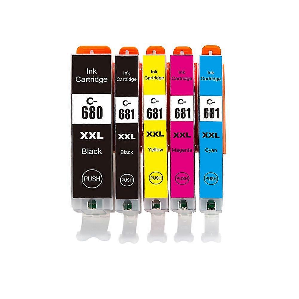 high quality5color Compatible For Pgi-680 Cli-681 Pgi680 Cli681 Ink Cartridge For Canon For Pixma Tr7560 Tr8560 Ts6160 Ts8160 Ts9160