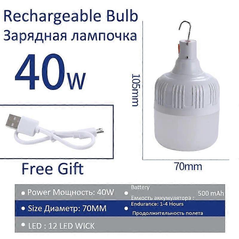 800W Solar Battery Lantern Camping Lamp USB Rechargeable LED Bulb With Remote Control Tent Light Power Bank Emergency Lighting
