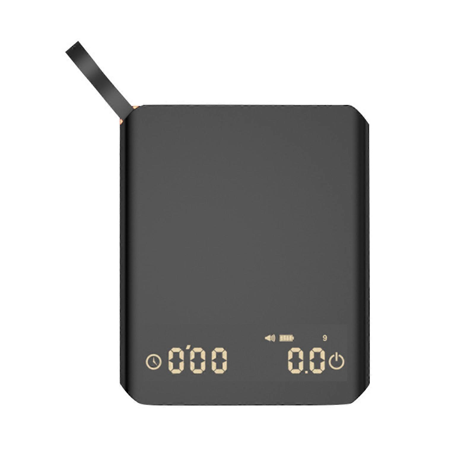 Electric Coffee Scale with Timer 0.1G/2Kg 3 Units High Precision Rechargeable LCD Display Mini Pour Over Drip Espresso Scale Kitchen Digital Tea Food 