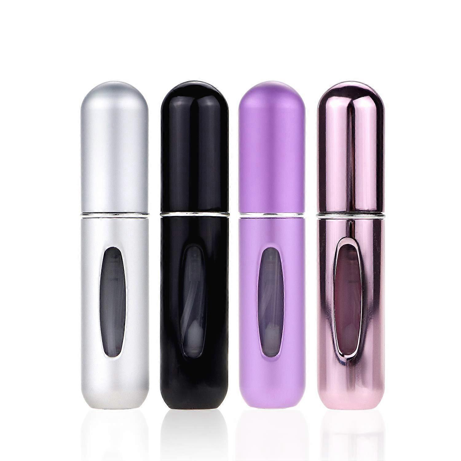 4pcs Portable mini refillable perfume spray bottle, sprayer refillable perfume spray