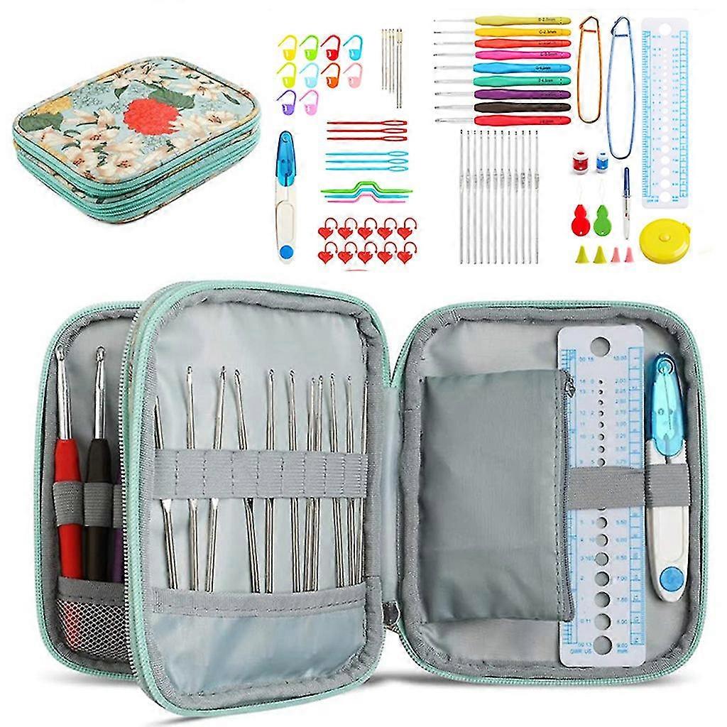 Hand Crocheting Tools Set Basic Ergonomic Knitting Needle Weave Sewing Kits