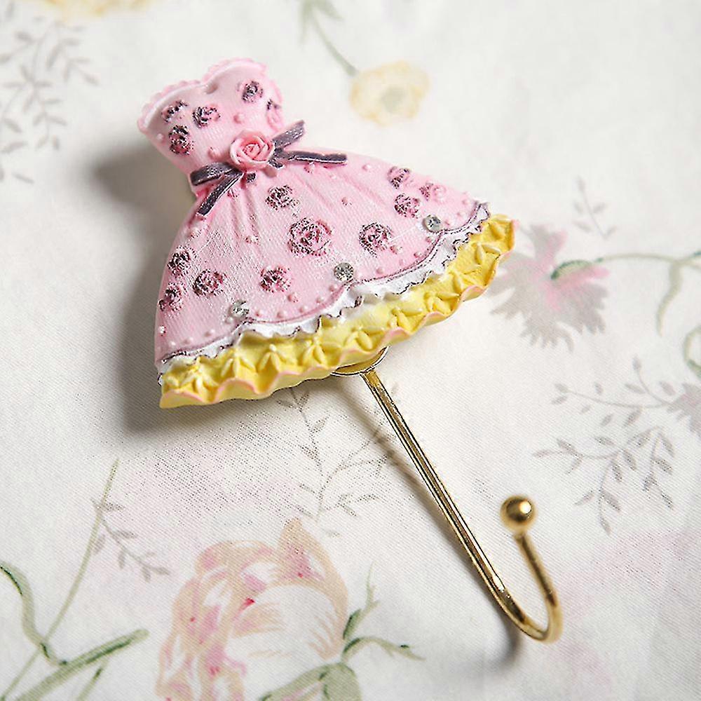 Rose Resin Wall Hooks Wall Mounted Creative Flower Hook Room Decor