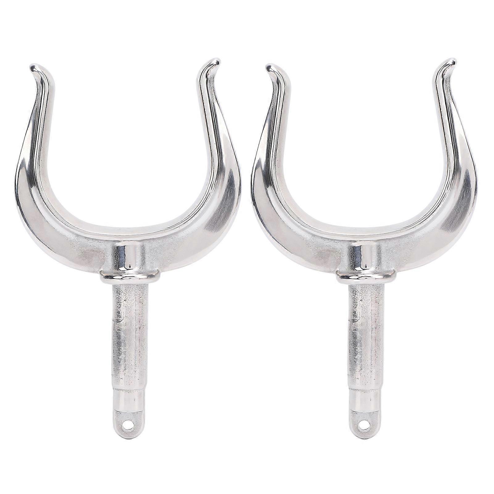 2 Pack Heavy Duty Universal 316 Stainless Steel Oar Locks 1/2" Shank for Raft Kayak
