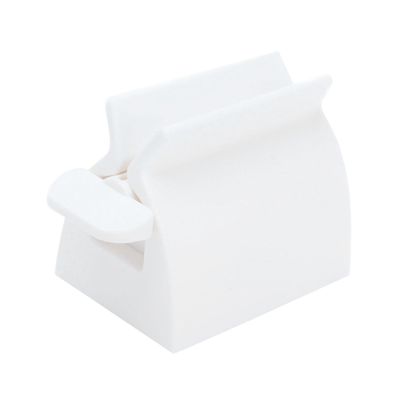 Manual Toothpaste Squeezer ABS Plastic Clip On Automatic Toothpaste Tube Squeezer for Home BathroomWhite