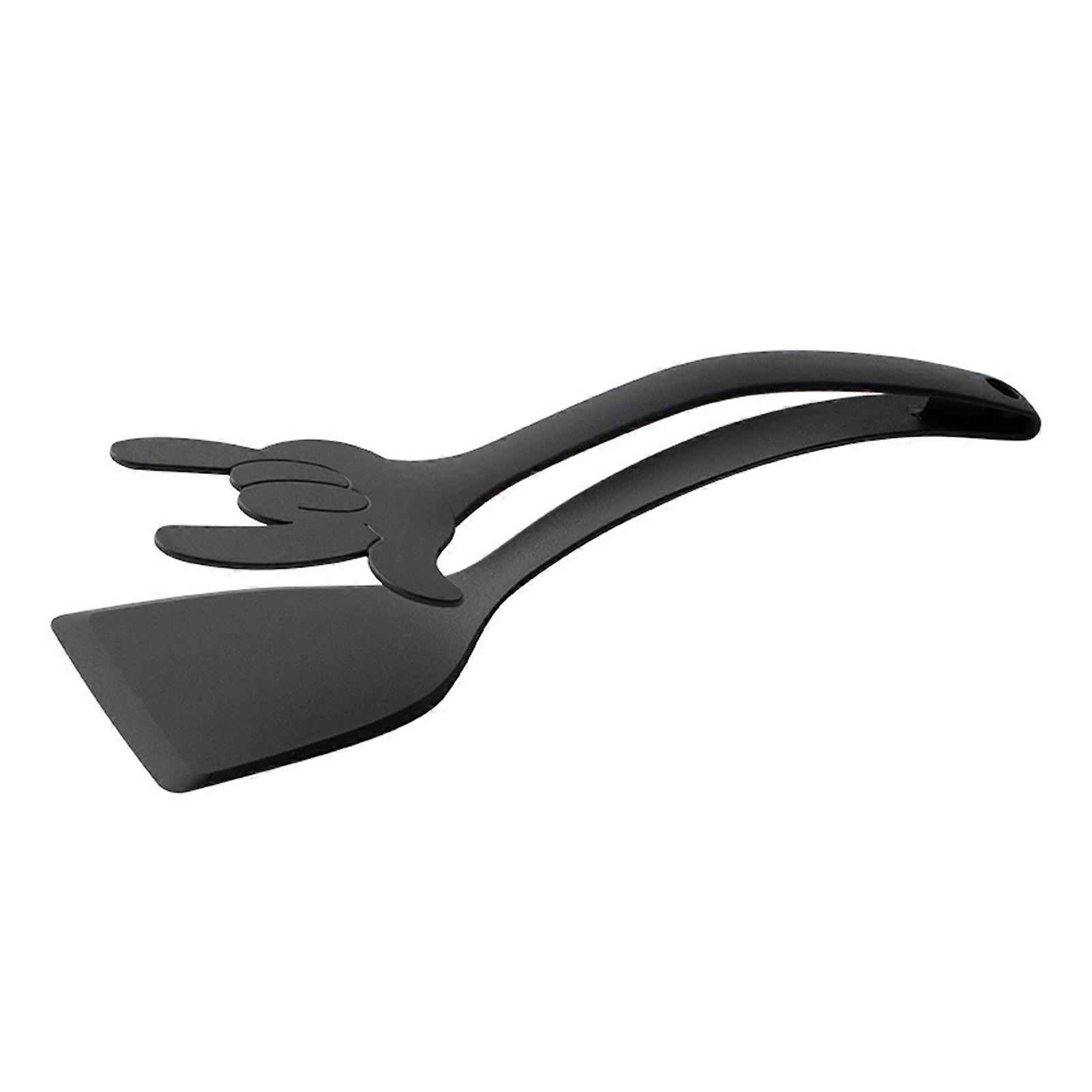 1/3Pcs Egg Flipping Shovel Pancake Toasted Bread Fried Spatula Clip 2-in-1 Kitchen Tool Food-Grade Silicone Heat-Resistant Beef Steak Shovel