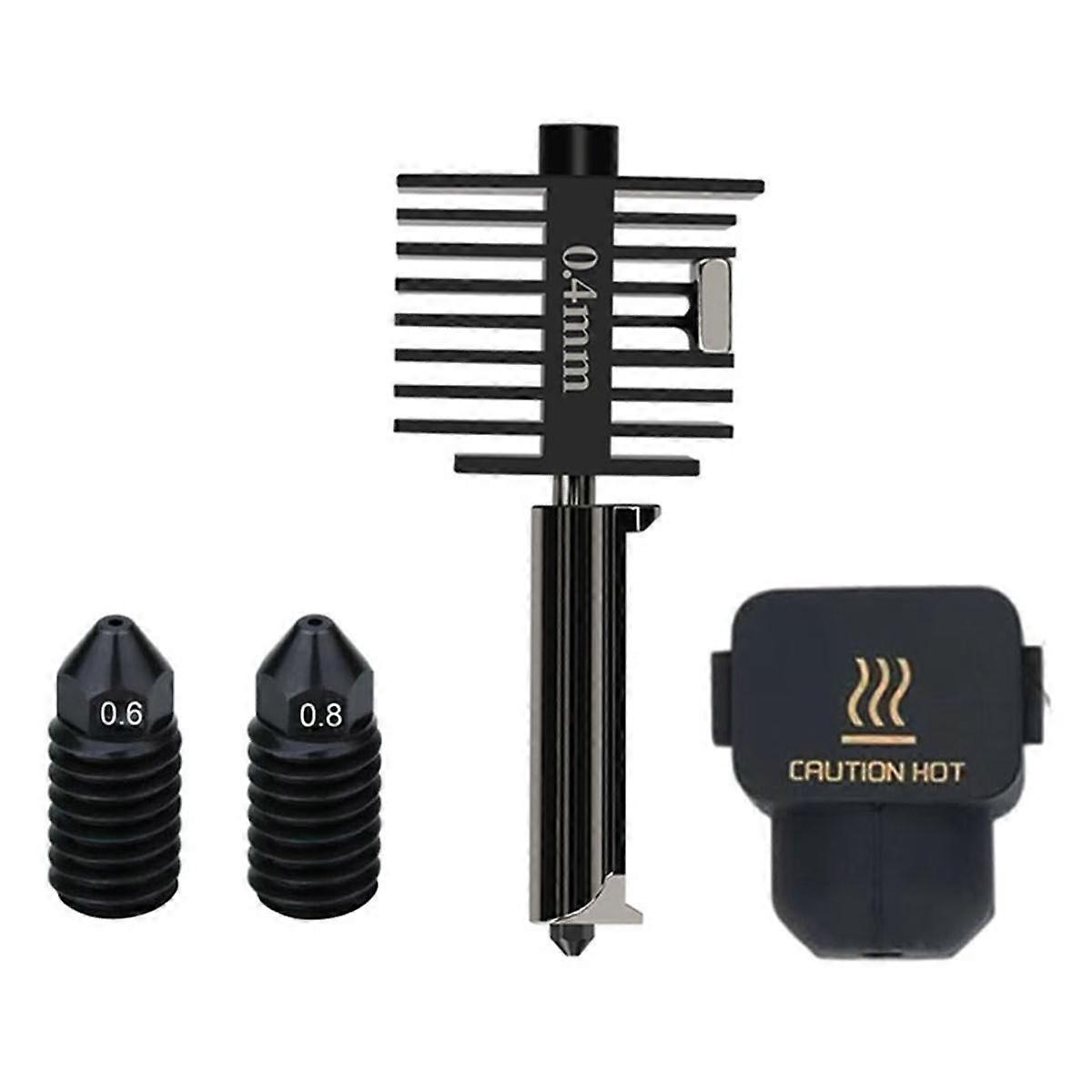 Hotend for A1 Mini/A1 Print High-Temperature 0.6/0.8MM Hardened Steel Nozzle Hot End Kit for 3D Printer