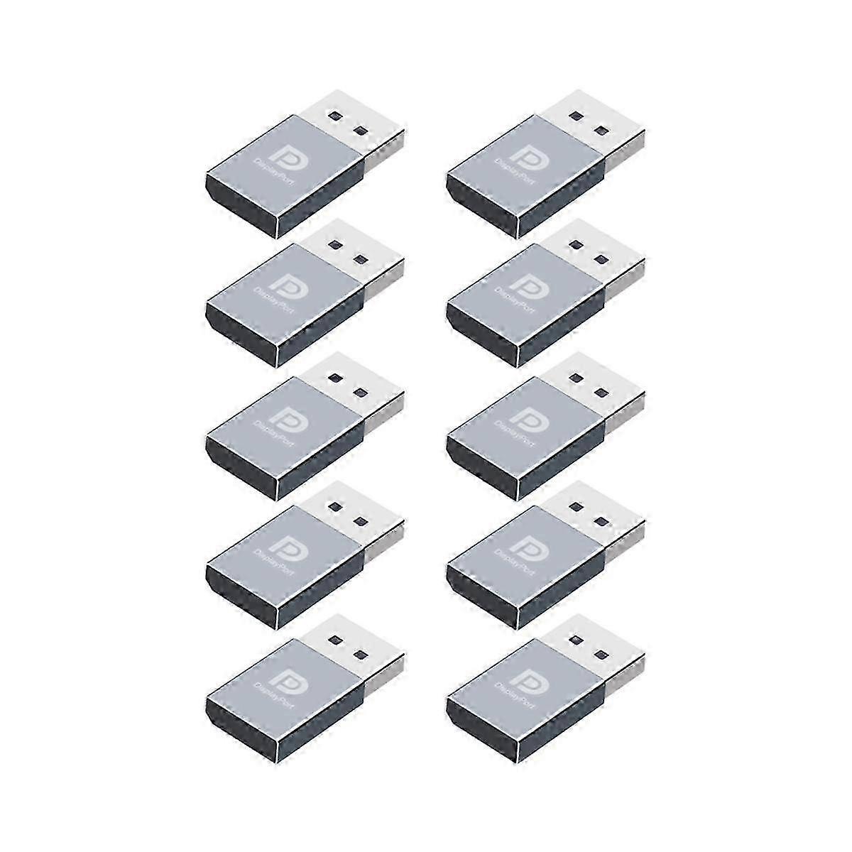 10Pcs 4K Displayport Dummy Plug DP Virtual Display Adapter EDID Headless Ghost Emulator Graphics Vi