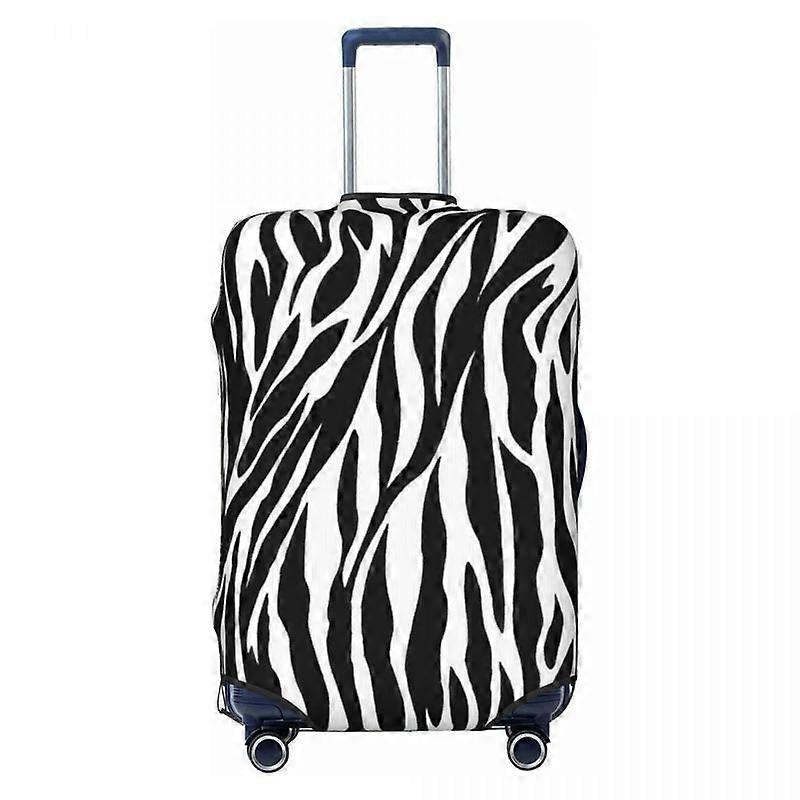 Zebra Skin Ilustrovaný Kufr Kryt Geometrická Dovolená Výletní Výlet Zábava Chránič zavazadlového pouzdra